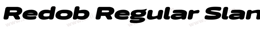 Redob Regular Slant字体转换